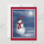 Vrolijk kerstfeest voor iedereen, dichtbij en ver! feestdagenkaart (Voorkant)