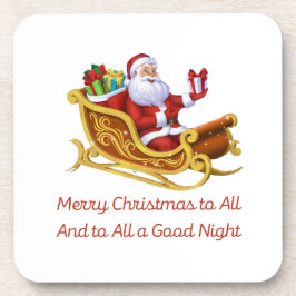 Vrolijk kerstfeest voor iedereen en een goede nach bier onderzetter