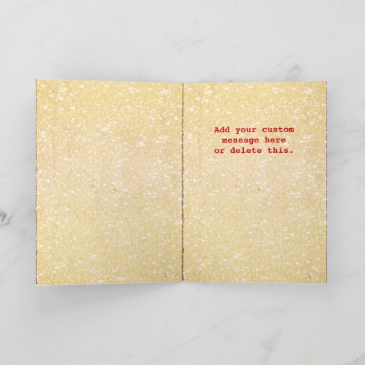 Vrolijk kerstfeest voor iedereen feestdagen kaart (Binnen)