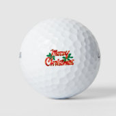 Vrolijk kerstfeest voor iedereen golfballen (Voorkant)