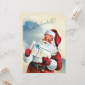 Vrolijk kerstfeest voor iedereen ( kerstman) kaart (Voorkant / Achterkant in situ)