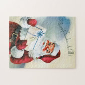 Vrolijk kerstfeest voor iedereen ( kerstman) legpuzzel (Horizontaal)