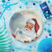 Vrolijk kerstfeest voor iedereen ( kerstman) papieren bordje (Feest)