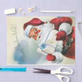 Vrolijk kerstfeest voor iedereen ( kerstman) tissuepapier (Craft)