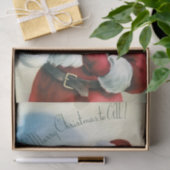 Vrolijk kerstfeest voor iedereen ( kerstman) tissuepapier (Geschenk)