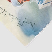 Vrolijk kerstfeest voor iedereen ( kerstman) tissuepapier (Detail)