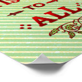 Vrolijk kerstfeest voor iedereen poster (Hoek)