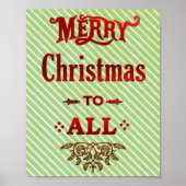 Vrolijk kerstfeest voor iedereen poster (Voorkant)
