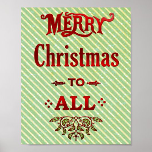 Vrolijk kerstfeest voor iedereen poster (Voorkant)