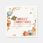 Vrolijk kerstfeest voor iedereen servet (Voorkant)