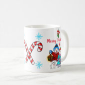 'Vrolijk kerstfeest voor je' Caroling Snowmen Mok (Voorkant rechts)