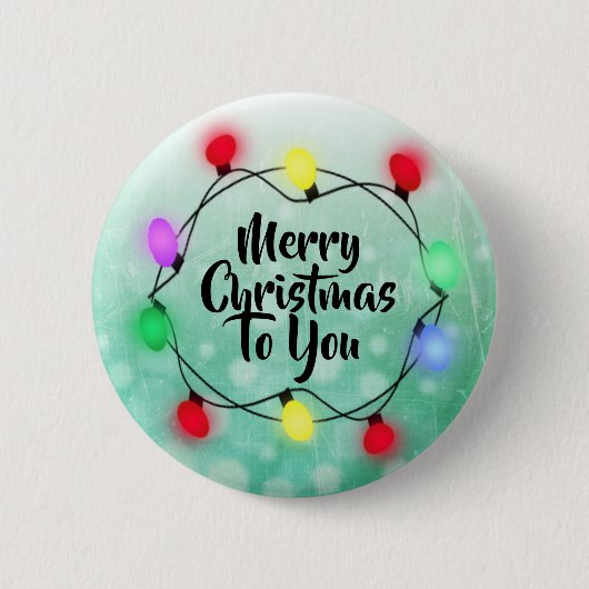 Vrolijk kerstfeest voor je kerstfeestdag ronde button 5,7 cm (Voorkant)