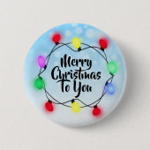 Vrolijk kerstfeest voor je kerstfeestdag ronde button 5,7 cm (Voorkant)