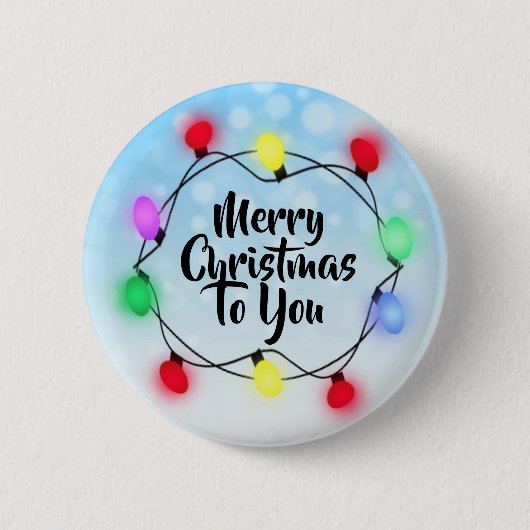 Vrolijk kerstfeest voor je kerstfeestdag ronde button 5,7 cm (Voorkant)
