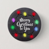 Vrolijk kerstfeest voor je kerstfeestdag ronde button 5,7 cm (Voorkant)