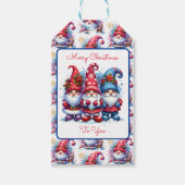 Vrolijk kerstfeest voor jou | Holiday Gnomes Cadeaulabel (Voorkant)