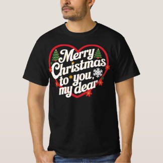 Vrolijk kerstfeest voor jou t-shirt