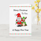 Vrolijk kerstfeest voor jou | Verrassing binnen Kaart (Gele Bloem)