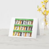 Vrolijk kerstfeest voor klassmaten in Santa Hats Kaart (Gele Bloem)