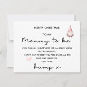 VROLIJK KERSTFEEST VOOR MAMA VAN BUMP KAART (Voorkant)