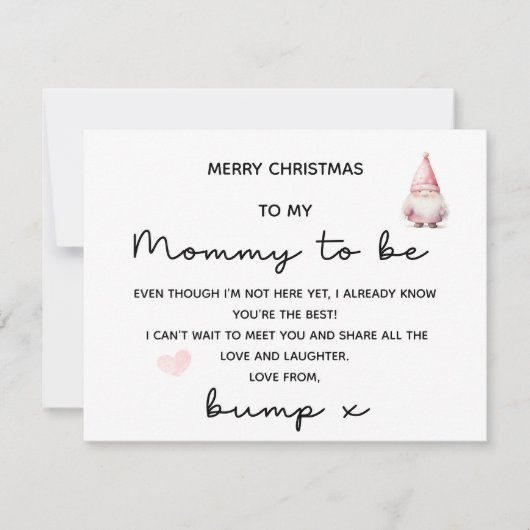 VROLIJK KERSTFEEST VOOR MAMA VAN BUMP KAART (Voorkant)