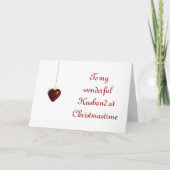 Vrolijk kerstfeest voor man van vrouw feestdagen kaart (Voorkant)