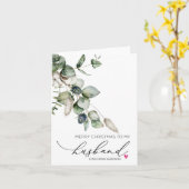 Vrolijk kerstfeest voor man van vrouw Kaart (Gele Bloem)