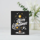 Vrolijk kerstfeest voor mij Groet Briefkaart (Staand voorkant)