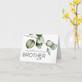 Vrolijk kerstfeest voor mijn broer Schattige broer Kaart (Gele Bloem)