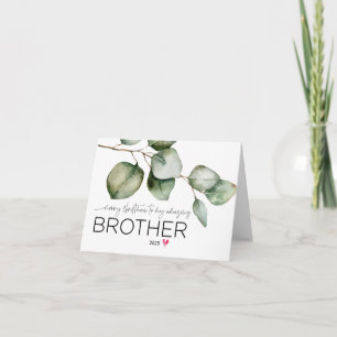 Vrolijk kerstfeest voor mijn broer Schattige broer Kaart