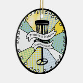 Vrolijk kerstfeest voor mijn favoriete schijfgolfe keramisch ornament (Rechts)