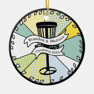 Vrolijk kerstfeest voor mijn favoriete schijfgolfe keramisch ornament
