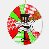 Vrolijk kerstfeest voor mijn favoriete schijfgolfe keramisch ornament (Links)