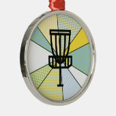 Vrolijk kerstfeest voor mijn favoriete schijfgolfe metalen ornament (Rechts)