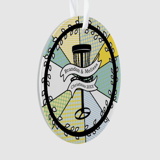 Vrolijk kerstfeest voor mijn favoriete schijfgolfe ornament (voorkant)