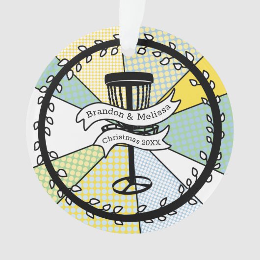 Vrolijk kerstfeest voor mijn favoriete schijfgolfe ornament (voorkant)