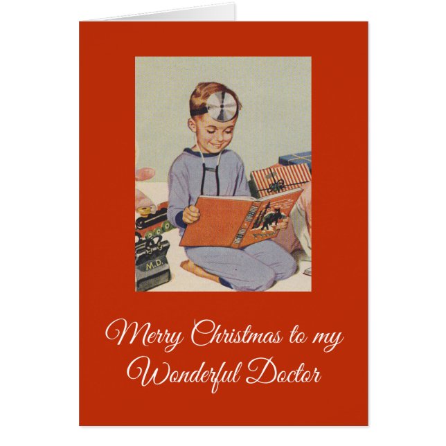 Vrolijk kerstfeest voor mijn geweldige dokter (Voorkant)