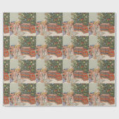 Vrolijk kerstfeest voor mijn geweldige zuster cadeaupapier (Vlak)