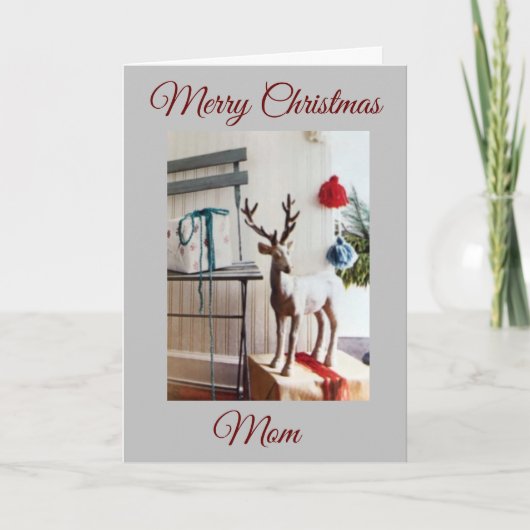 VROLIJK KERSTFEEST VOOR ***MIJN MOEDER** FEESTDAGEN KAART (Voorkant)