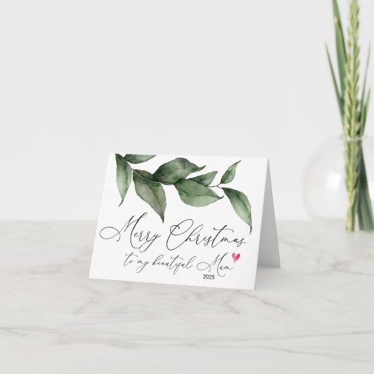 Vrolijk kerstfeest voor mijn moeder moeder van Doc Kaart (Voorkant)