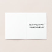 "Vrolijk kerstfeest voor mijn nichtje" Kaart (Binnen)