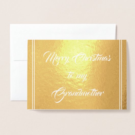 "Vrolijk kerstfeest voor mijn oma" Kaart (Voorkant met envelop)