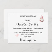 VROLIJK KERSTFEEST VOOR MIJN OOM UIT BUMP KAART (Voorkant / Achterkant)