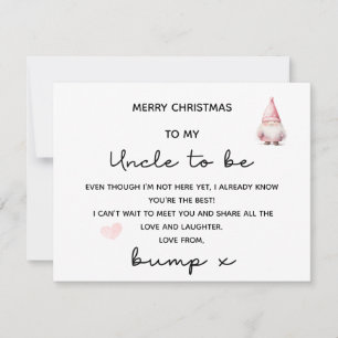 VROLIJK KERSTFEEST VOOR MIJN OOM UIT BUMP KAART