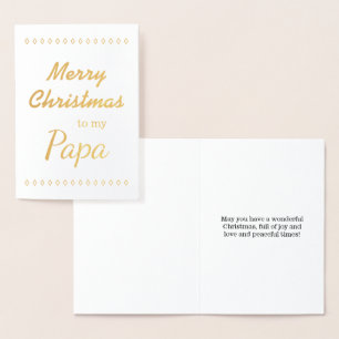 "Vrolijk kerstfeest voor mijn papa" Kaart