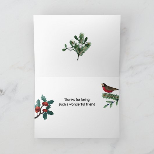  Vrolijk Kerstfeest voor mijn speciale vriend Feestdagen Kaart (Binnen)