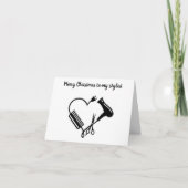 VROLIJK KERSTFEEST VOOR ***MIJN STYLIST*** KAART (Voorkant)
