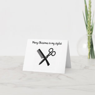 VROLIJK KERSTFEEST VOOR ***MIJN STYLIST*** KAART