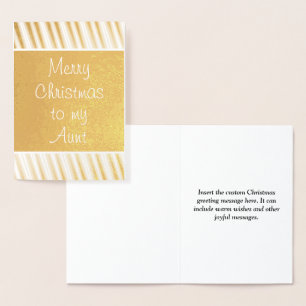 'Vrolijk kerstfeest voor mijn tante' Kaart