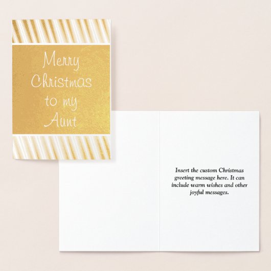 'Vrolijk kerstfeest voor mijn tante' Kaart (Display)